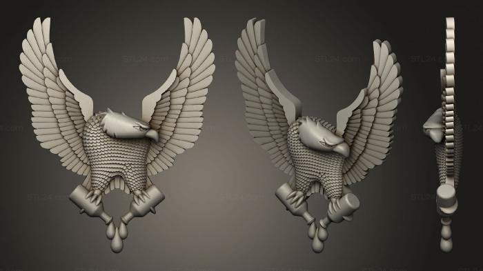 Animal figurines (Eagle 2, STKJ_2141) 3D models for cnc